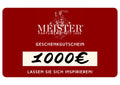 MEISTER Gutschein 1000€