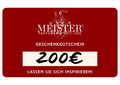 MEISTER Gutschein 200€