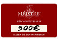 MEISTER Gutschein 500€