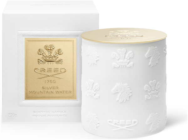 Image of Silver Mountain Water Porcelain Candle