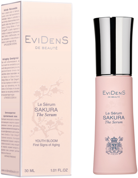 Image of The Sakura Serum mit Verpackung